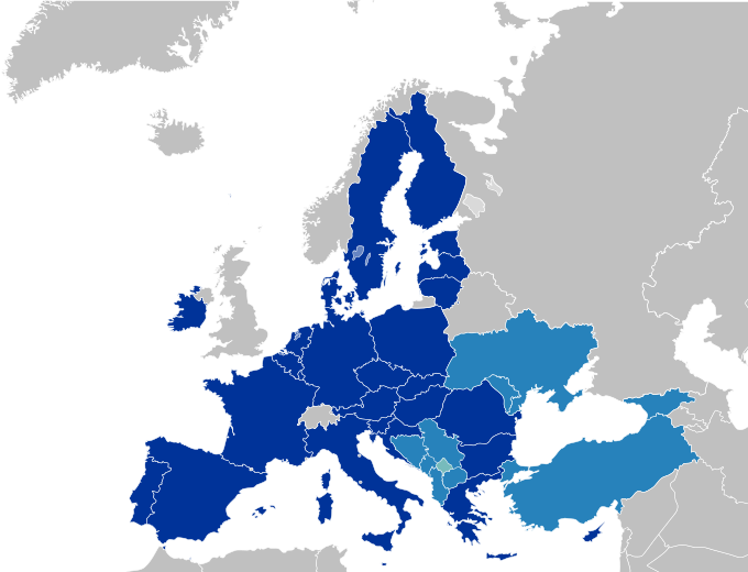 Bestand:EU-candidate countries map.svg