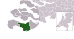 Location of Terneuzen
