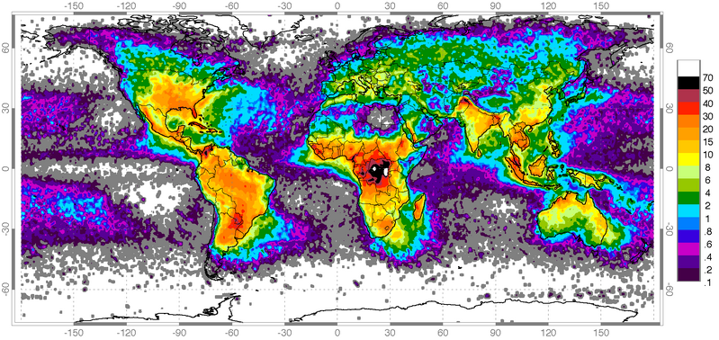 Bestand:Global Lightning Frequency.png
