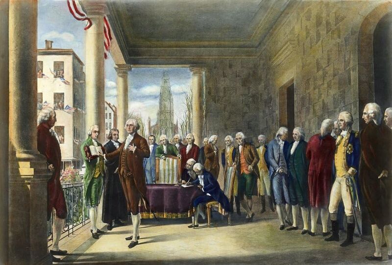 Bestand:Washington's Inauguration.jpg